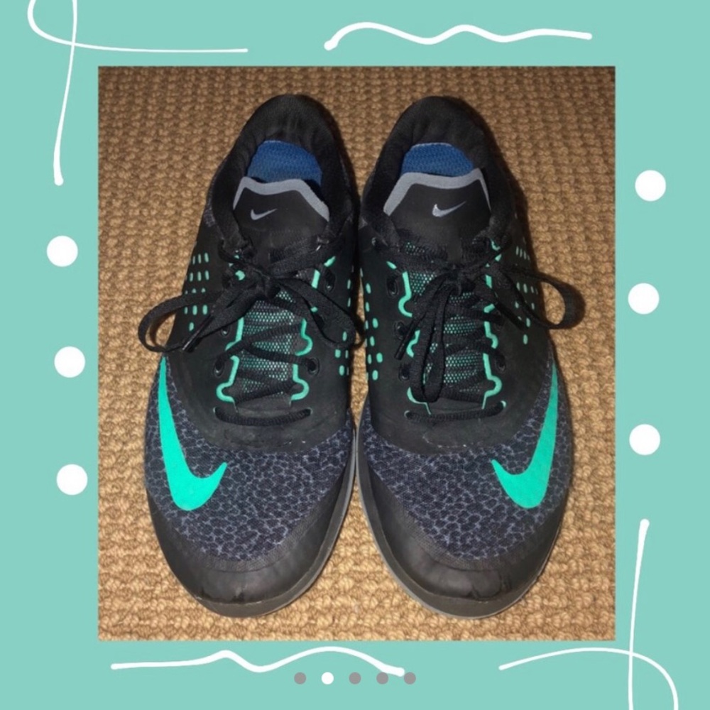 Black & Blue Nike Running Shoes